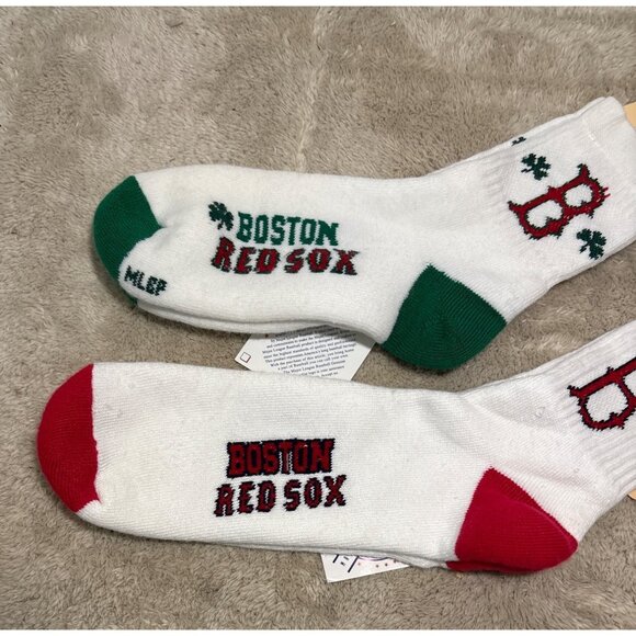 Boston Red Sox Socks 2-Pack White Red Green Size 9-11 & 10-13 MLB Originals - Picture 4 of 7